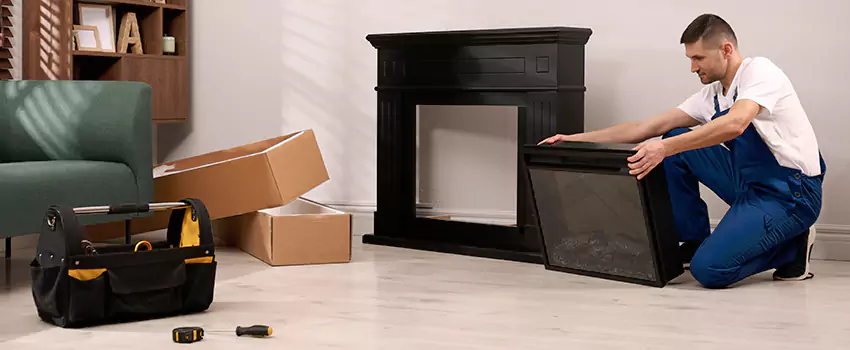 Old Rusted Metal Fireplace Repair And Replacement in Griffith, IN